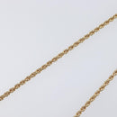 Christian Dior Necklace Metal Gold Tone Green Auth BA15465V-16