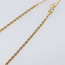 Christian Dior Necklace Metal Gold Tone Green Auth BA15465V-20