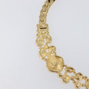 Christian Dior Necklace Metal Gold Tone Auth BA15466V-14