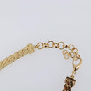 Christian Dior Necklace Metal Gold Tone Auth BA15466V-17