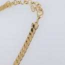 Christian Dior Necklace Metal Gold Tone Auth BA15466V-19