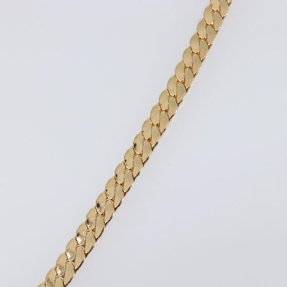 Christian Dior Necklace Metal Gold Tone Auth BA15466V