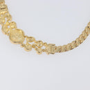 Christian Dior Necklace Metal Gold Tone Auth BA15466V-22