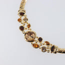 Christian Dior Necklace Metal Gold Tone Auth BA15466V-3
