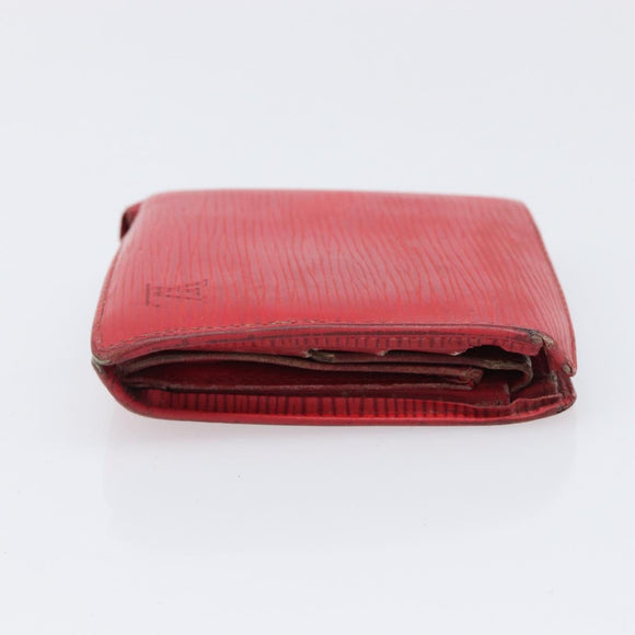 LOUIS VUITTON Epi Wallet 5 Set Red Blue Yellow LV Auth BA15468