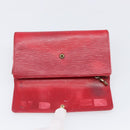 LOUIS VUITTON Epi Wallet 5 Set Red Green Blue LV Auth BA15469-15