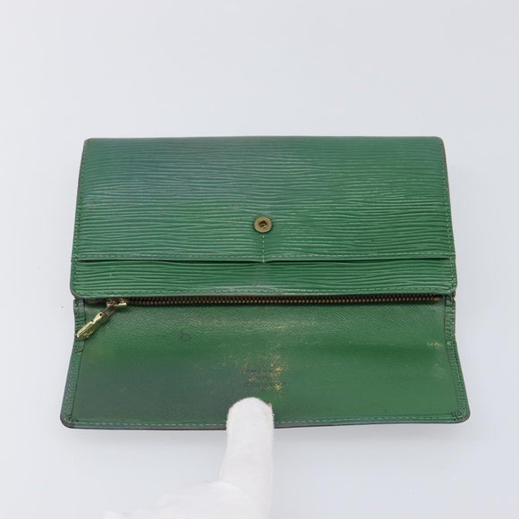 LOUIS VUITTON Epi Wallet 5 Set Red Green Blue LV Auth BA15469