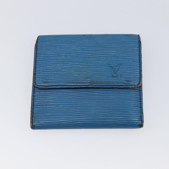 LOUIS VUITTON Epi Wallet 5 Set Red Green Blue LV Auth BA15469