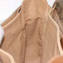 GUCCI GG Canvas Shoulder Bag Brown Gold Auth BA1547-21