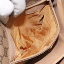 GUCCI GG Canvas Shoulder Bag Brown Gold Auth BA1547-11