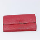 LOUIS VUITTON Epi 5 Set Wallet Red Yellow Green LV Auth BA15470-29