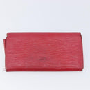 LOUIS VUITTON Epi 5 Set Wallet Red Yellow Green LV Auth BA15470-30