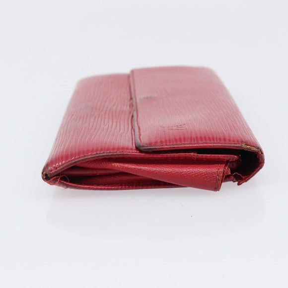 LOUIS VUITTON Epi 5 Set Wallet Red Yellow Green LV Auth BA15470