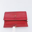 LOUIS VUITTON Epi 5 Set Wallet Red Yellow Green LV Auth BA15470-35