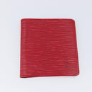 LOUIS VUITTON Epi 5 Set Wallet Red Yellow Green LV Auth BA15470-8