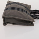 HERMES Fourre Tout Hand Bag Cotton 3 Set Navy Gray Auth BA15471-18