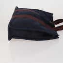 HERMES Fourre Tout Hand Bag Cotton 3 Set Navy Gray Auth BA15471-4