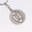 CARTIER Must Line Double C Decor Key Holder Silver Auth BA15473A-4