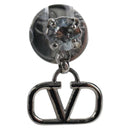 VALENTINO Earring Metal Silver Auth BA15474V-2