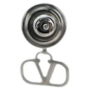VALENTINO Earring Metal Silver Auth BA15474V-4