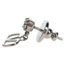 VALENTINO Earring Metal Silver Auth BA15474V-6