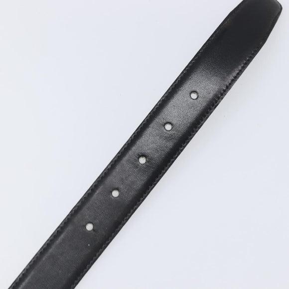 CELINE Belt Leather 5 Set Brown Gold Tone Silver Auth BA15477