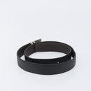 CELINE Belt Leather 5 Set Brown Gold Tone Silver Auth BA15477-3