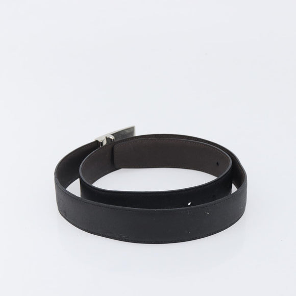 CELINE Belt Leather 5 Set Brown Gold Tone Silver Auth BA15477