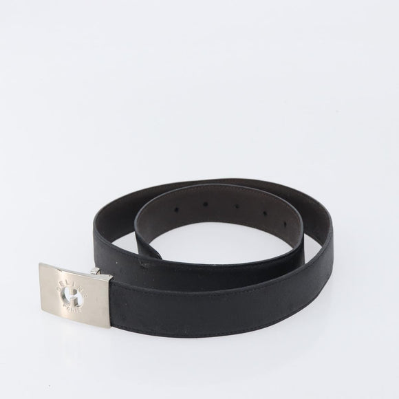 CELINE Belt Leather 5 Set Brown Gold Tone Silver Auth BA15477
