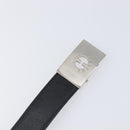 CELINE Belt Leather 5 Set Brown Gold Tone Silver Auth BA15477-5