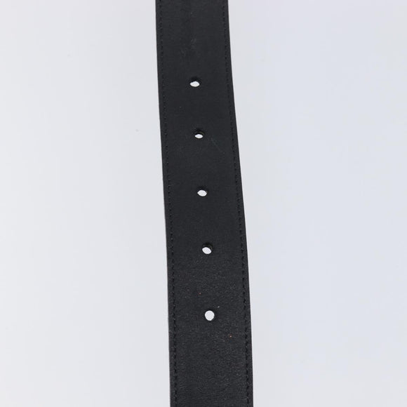 CELINE Belt Leather 5 Set Brown Gold Tone Silver Auth BA15477
