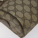 GUCCI GG Supreme Web Sherry Line Bag PVC Beige Gold 72 02 088 Auth BA1548-14