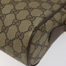 GUCCI GG Supreme Web Sherry Line Bag PVC Beige Gold 72 02 088 Auth BA1548-15