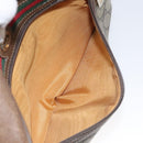 GUCCI GG Supreme Web Sherry Line Bag PVC Beige Gold 72 02 088 Auth BA1548-23