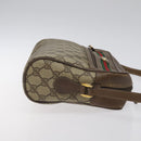 GUCCI GG Supreme Web Sherry Line Bag PVC Beige Gold 72 02 088 Auth BA1548-3
