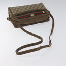 GUCCI GG Supreme Web Sherry Line Bag PVC Beige Gold 72 02 088 Auth BA1548-7