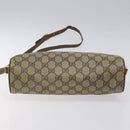 GUCCI GG Supreme Web Sherry Line Bag PVC Beige Gold 72 02 088 Auth BA1548-5