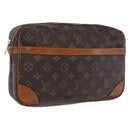 LOUIS VUITTON Monogram Compiegne 28 Clutch Bag M51845 LV Auth BA15480-1