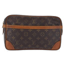 LOUIS VUITTON Monogram Compiegne 28 Clutch Bag M51845 LV Auth BA15481-13