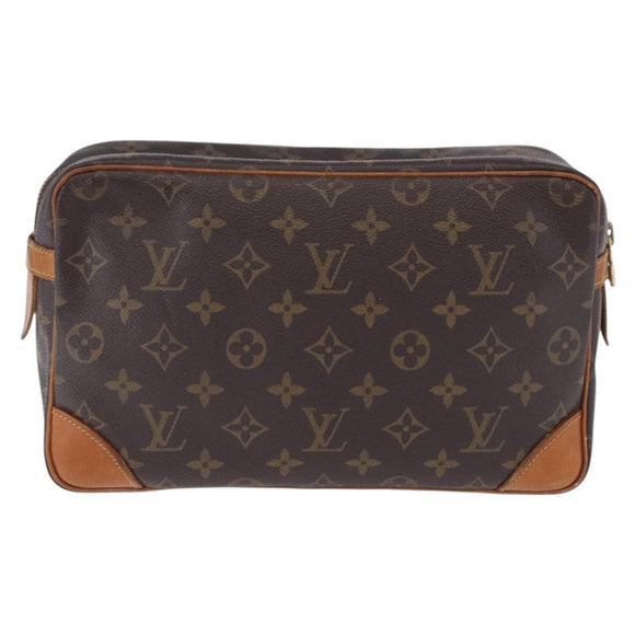 LOUIS VUITTON Monogram Compiegne 28 Clutch Bag M51845 LV Auth BA15481