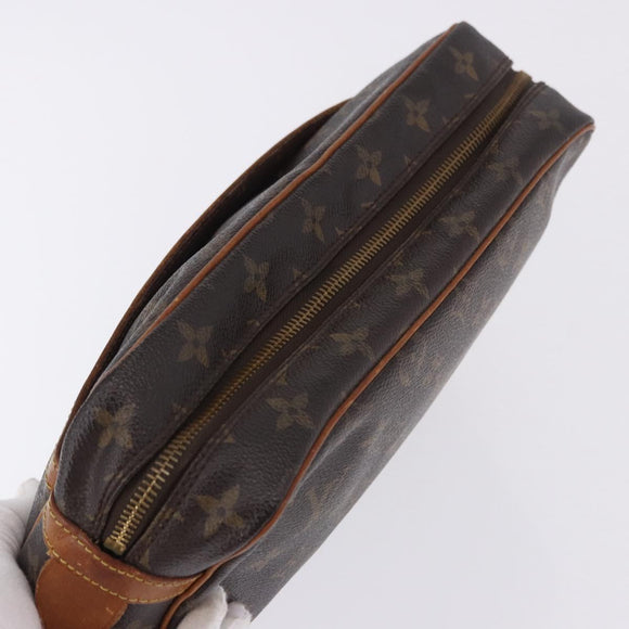 LOUIS VUITTON Monogram Compiegne 28 Clutch Bag M51845 LV Auth BA15481