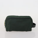 LOUIS VUITTON Epi Taiga Clutch Bag 2 Set Black Green LV Auth BA15485-11