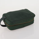 LOUIS VUITTON Epi Taiga Clutch Bag 2 Set Black Green LV Auth BA15485-14