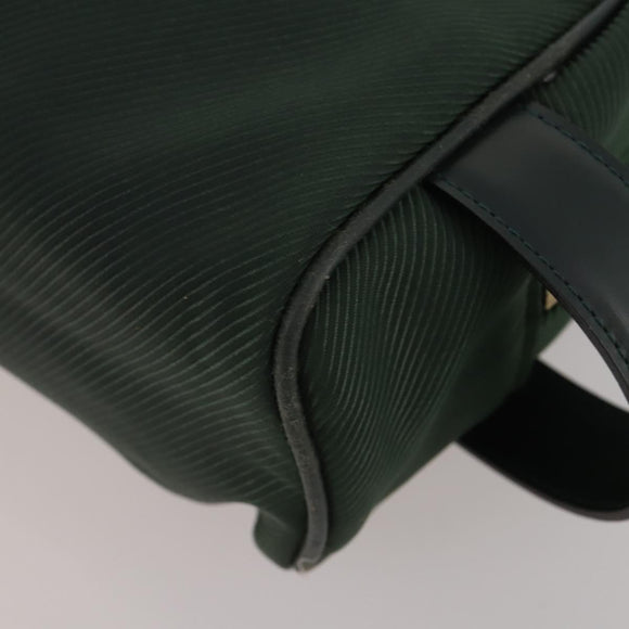 LOUIS VUITTON Epi Taiga Clutch Bag 2 Set Black Green LV Auth BA15485