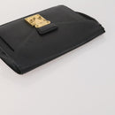 LOUIS VUITTON Epi Taiga Clutch Bag 2 Set Black Green LV Auth BA15485-5