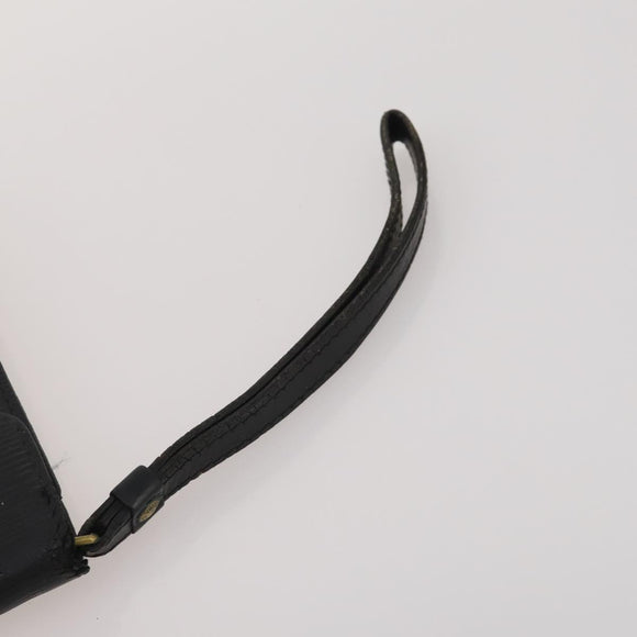 LOUIS VUITTON Epi Taiga Clutch Bag 2 Set Black Green LV Auth BA15485