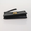 LOUIS VUITTON Epi Taiga Clutch Bag 2 Set Black Green LV Auth BA15485-7