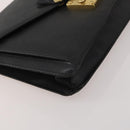 LOUIS VUITTON Epi Taiga Clutch Bag 2 Set Black Green LV Auth BA15485-8