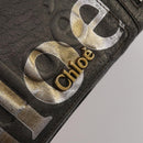 Chloe Tote Bag Leather Gray Gold Tone Auth BA15487-17