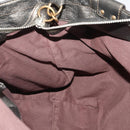 Chloe Tote Bag Leather Gray Gold Tone Auth BA15487-18
